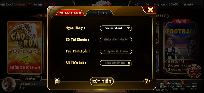 Cách rút tiền khi có lãi trên Yo88 đổi thưởng
